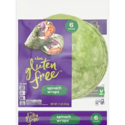 Gluten Free Wraps, Spinach^Lidl Best