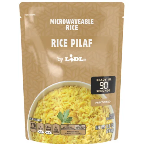 Microwaveable Rice, Rice Pilaf^Lidl Discount