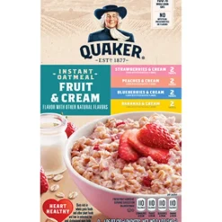 Quaker® Instant Oatmeal, Fruit & Cream^Lidl Outlet
