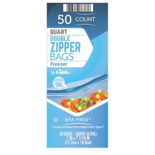 Quart Double Zipper Bags^Lidl